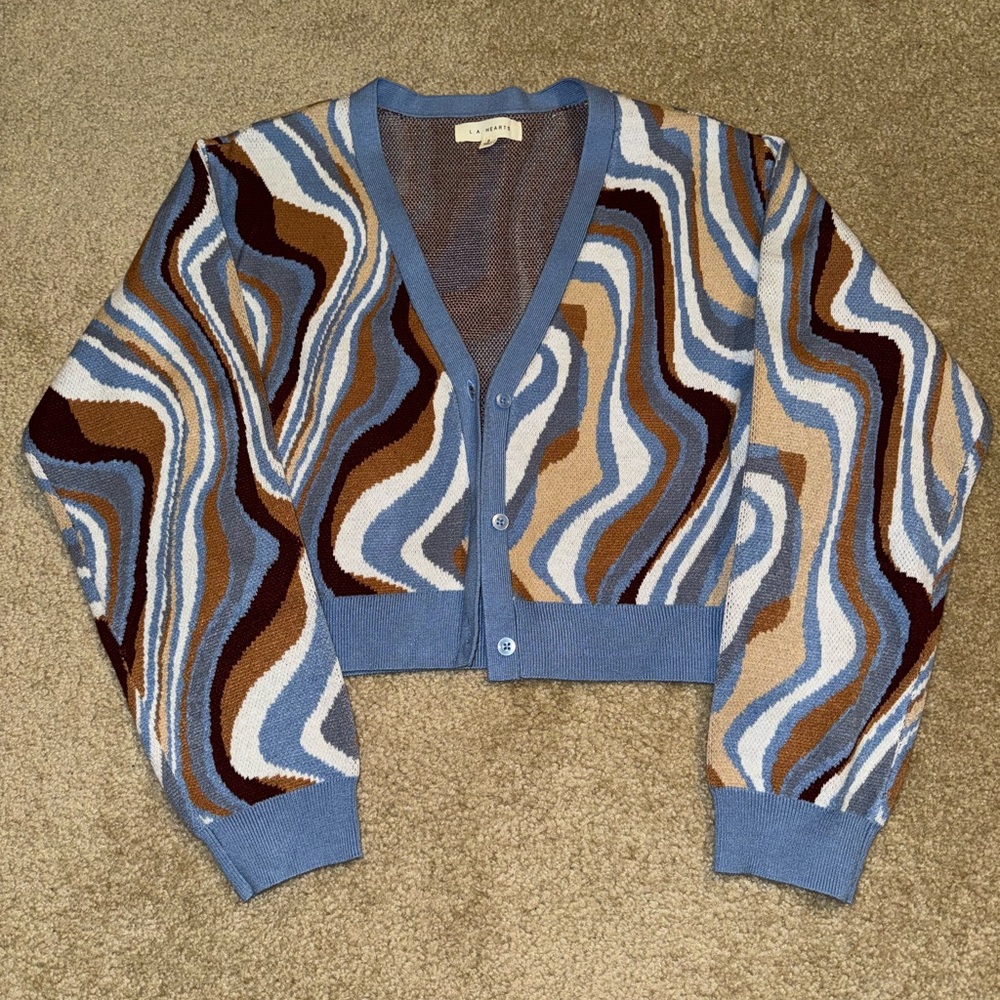 PacSun cropped sweater cardigan